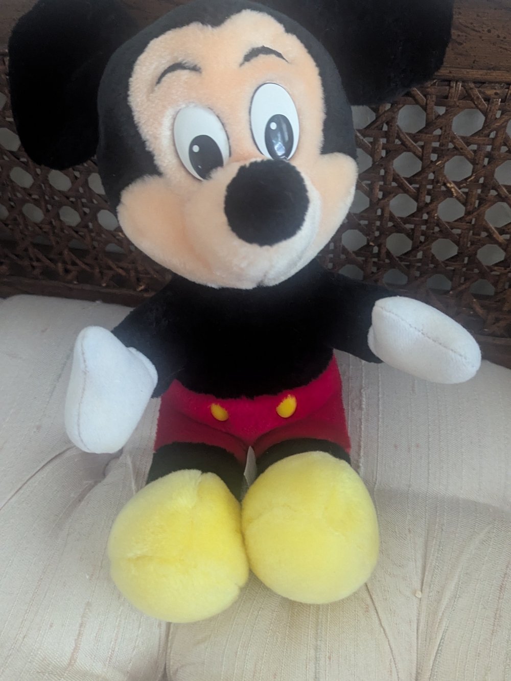 Disneyland Mickey Mouse Plush Stuffed Animal Small 6-14 in Vintage MPN T-616